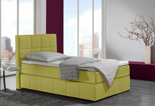 Bild von INOSIGN Boxspringbett "Casano", mit feiner Steppung, in 3 Matratzenarten, 2 Härtegraden und 5 Farben