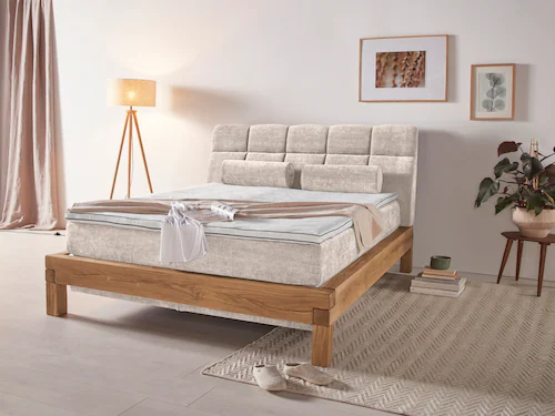 Bild von Home affaire Boxspringbett "Villads", Liegefläche: 160/200 cm aus Balkeneiche, Inside-Boxspring-Unterbau