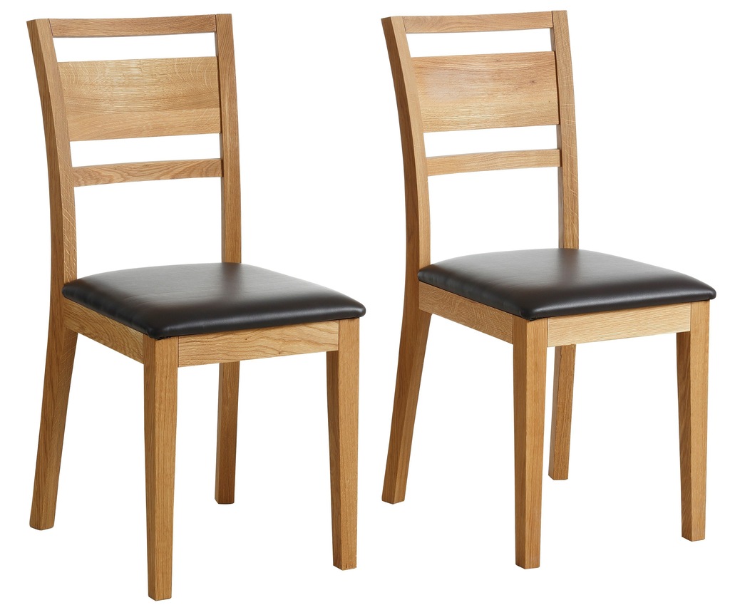Bild von Home affaire Esszimmerstuhl "Helsinki", (Set), 2 St., Kunstleder, Holzstuhl, Küchenstuhl