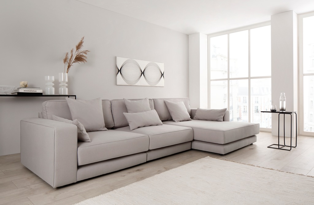 Bild von OTTO products Ecksofa "Grenette L-Form", Modulsofa, im Baumwoll-/Leinenmix oder aus recycelten Stoffen
