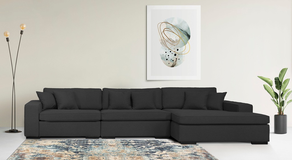 Bild von Guido Maria Kretschmer Home&Living Ottomane "Skara L-Form", Lounge-Sofa mit Federkernpolsterung, in vielen Bezugsvarianten