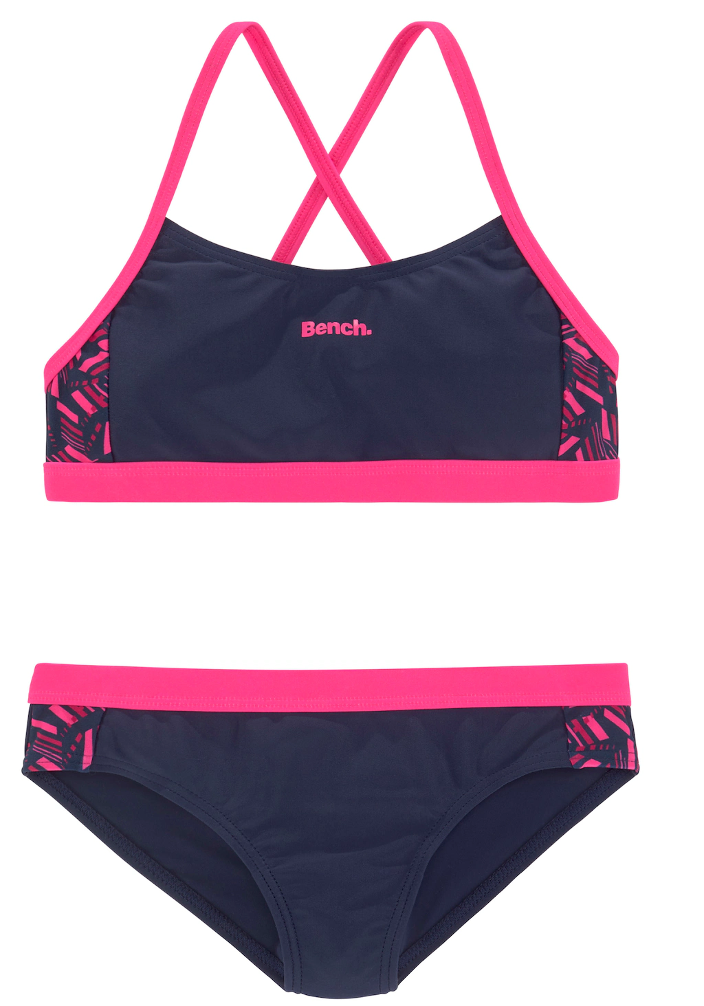 Bild von Bench. Bustier-Bikini, mit geometrische bedruckten Einsätzen