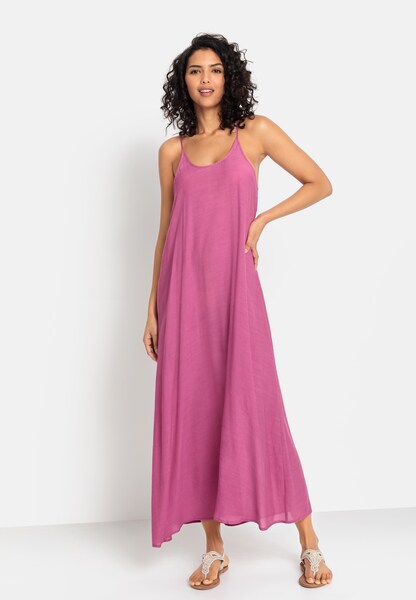 Bild von Buffalo Maxikleid, mit rundem Ausschnitt, luftiges Sommerkleid, Strandkleid
