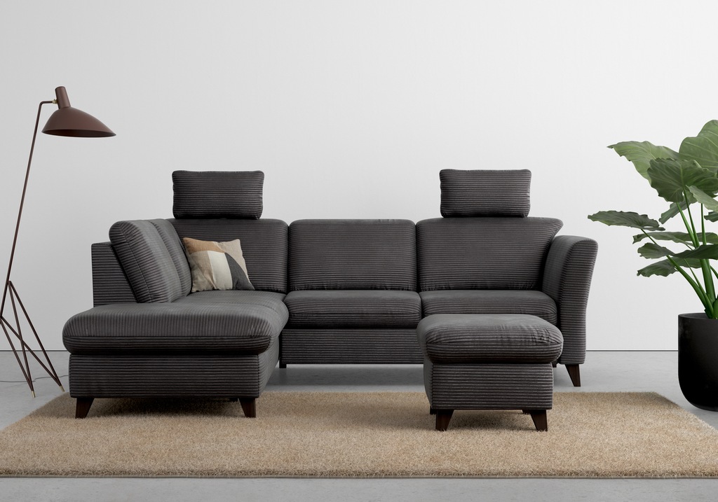 Bild von Home affaire Ecksofa "Trelleborg L-Form", wahlweise mit Bettfunktion und Bettkasten, inkl. Federkern-Polsterung