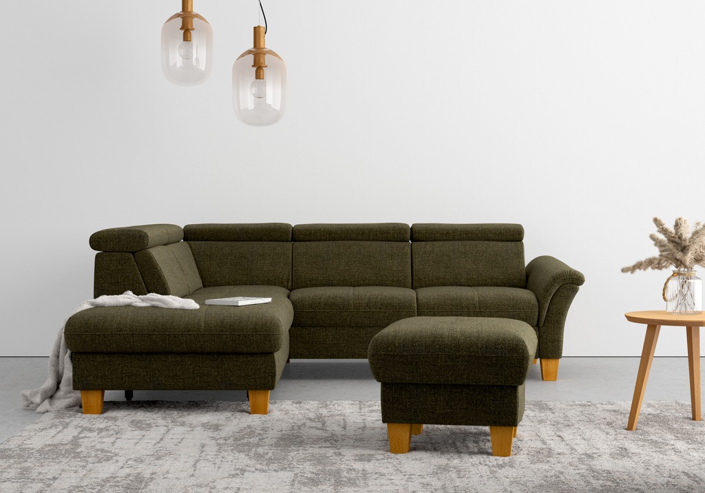 Bild von Home affaire Ecksofa "Lindgren L-Form", wahlweise mit TV-Funktion, Stauraum und Kopfteilverstellung
