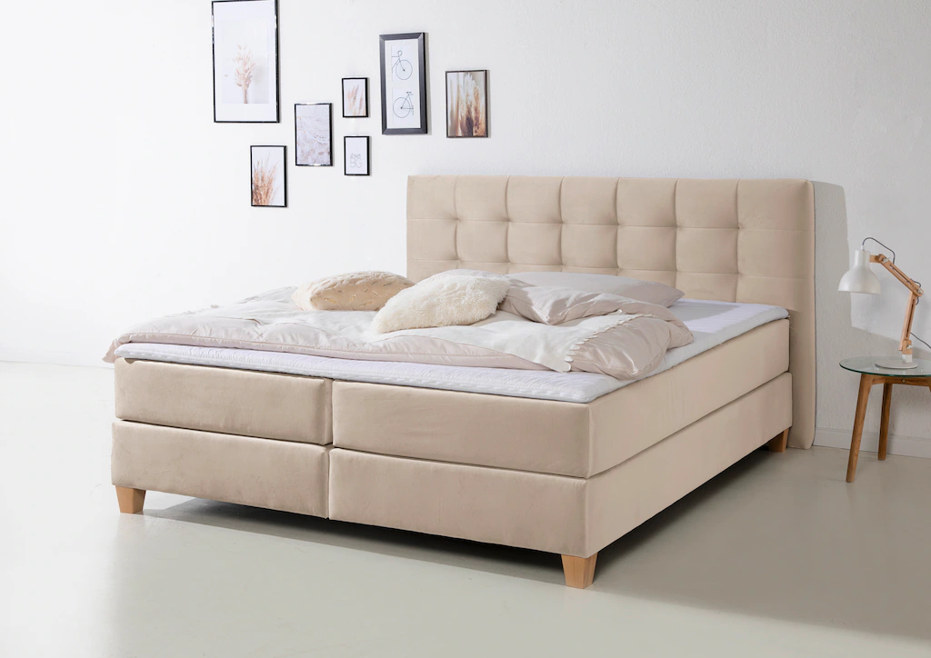 Bild von Home affaire Boxspringbett "Moulay", inkl. Topper, in 3 Härtegraden, TFK auch in Härtegrad 4