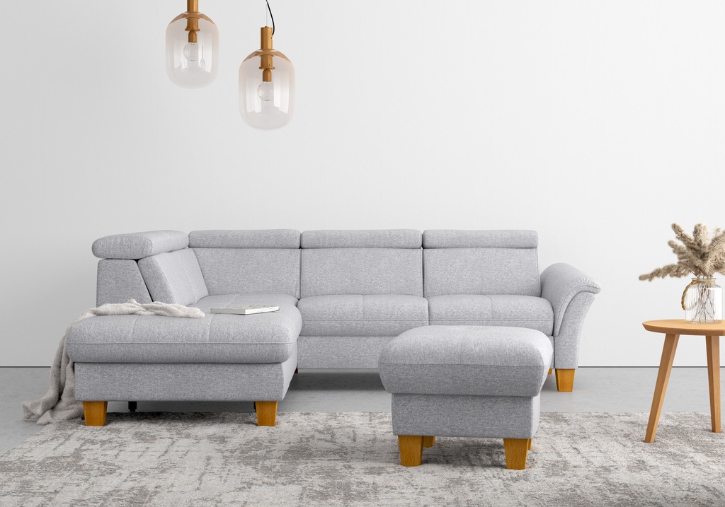 Bild von Home affaire Ecksofa "Lindgren L-Form", wahlweise mit TV-Funktion, Stauraum und Kopfteilverstellung