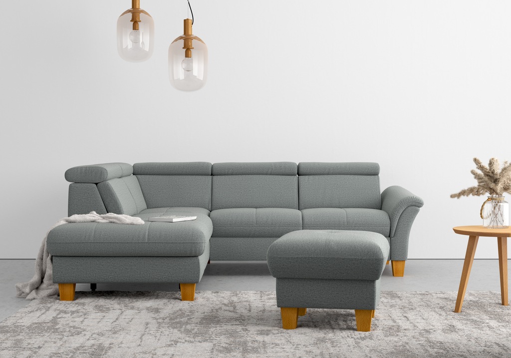 Bild von Home affaire Ecksofa "Lindgren L-Form", wahlweise mit TV-Funktion, Stauraum und Kopfteilverstellung