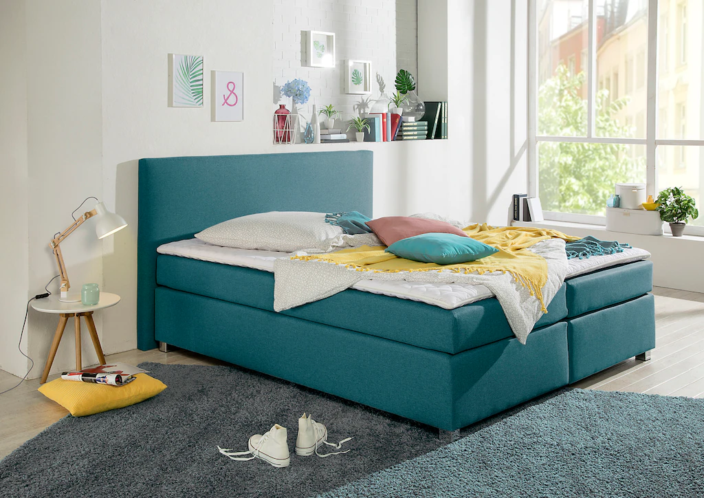 Bild von INOSIGN Boxspringbett "Eliana", inkl. Topper, in 4 Breiten, 3 Matratzenarten und 2 Härtegraden