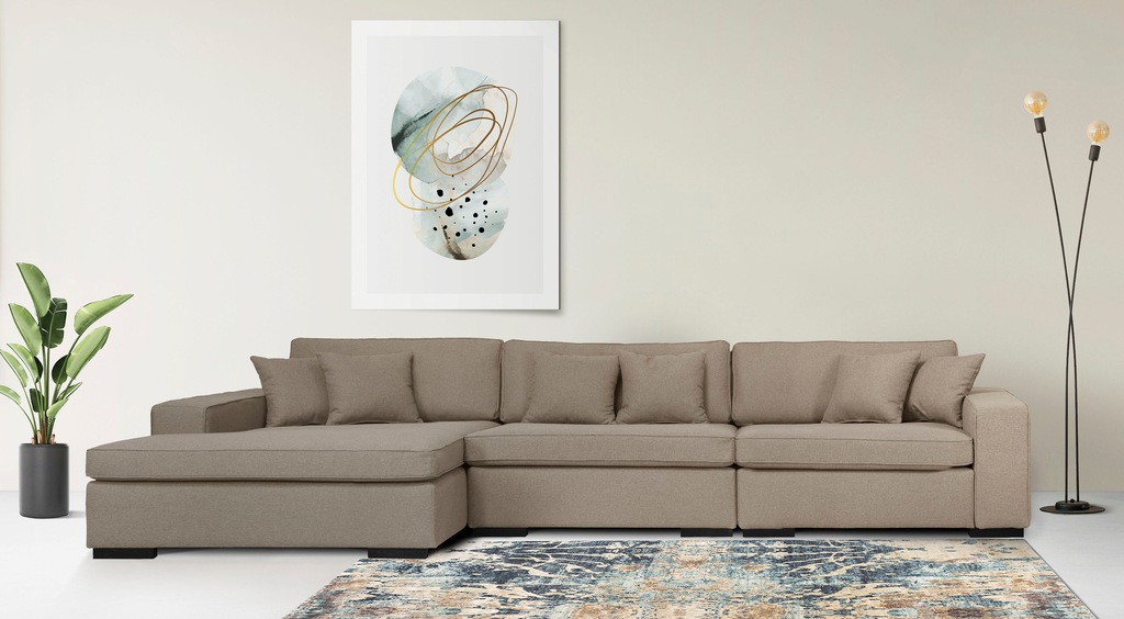 Bild von Guido Maria Kretschmer Home&Living Ottomane "Skara L-Form", Lounge-Sofa mit Federkernpolsterung, in vielen Bezugsvarianten