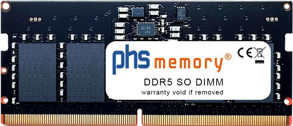 Bild von PHS-memory 8GB RAM Speicher kompatibel mit Lenovo LOQ 15APH8 (82XT) DDR5 SO DIMM 4800MHz PC5-38400-S (SP474425)