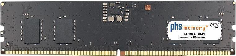 Bild von PHS-memory 8GB RAM Speicher kompatibel mit Asus Prime B760-Plus DDR5 UDIMM 4800MHz PC5-38400-U (SP490865)