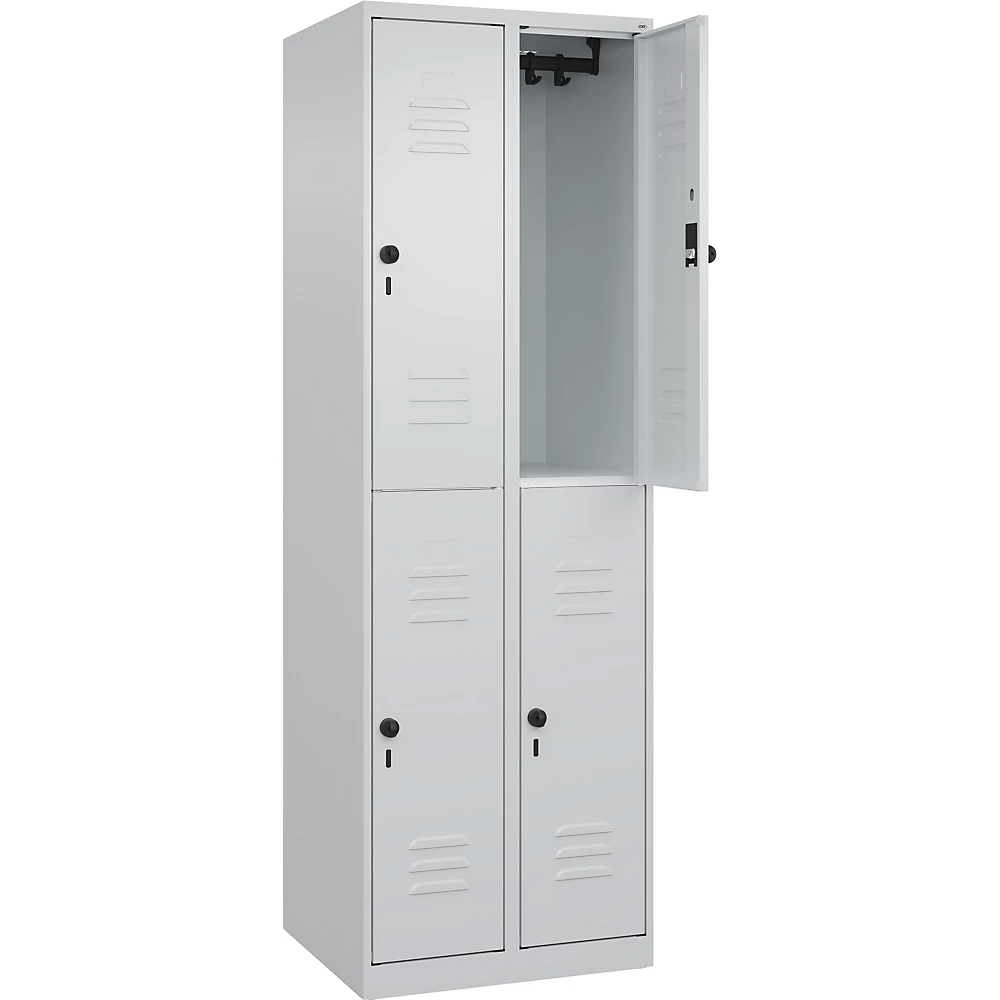 Bild von CP Spind Classic Plus lichtgrau 080300-20 S10008, 4 Schließfächer 60,0 x 50,0 x 185,0 cm