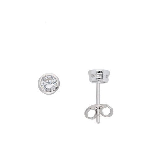 Bild von Adelia´s Paar Ohrhänger 925 Silber Ohrringe Ohrstecker Ø 5 mm