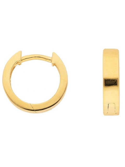 Bild von Adelia´s Paar Ohrhänger 333 Gold Ohrringe Creolen Ø 11,6 mm, Goldschmuck für Damen