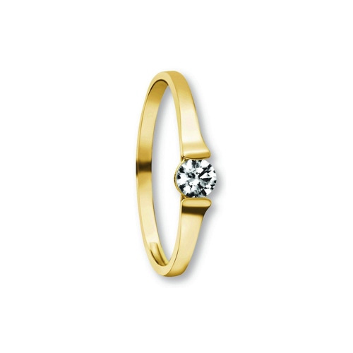 Bild von Eleganter Ring aus 333er Gelbgold mit Zirkonia von One Element