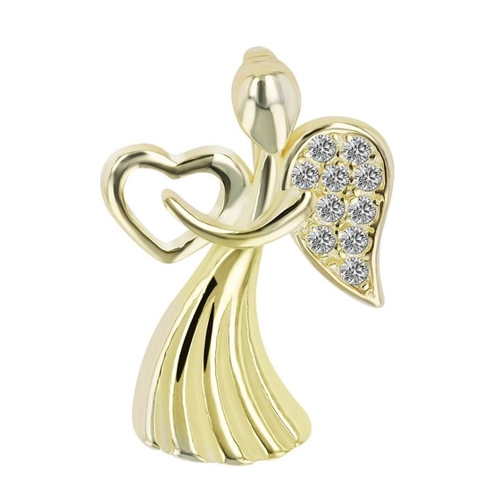 Bild von Adelia's Kettenanhänger Damen Anhänger Engel aus 925 Silber mit Zirkonia