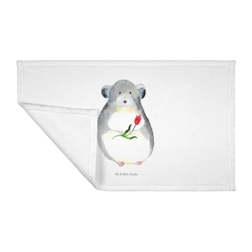 Bild von Mr. & Mrs. Panda Handtuch Chinchilla Blume - Weiß
