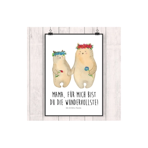 Bild von Mr. & Mrs. Panda Kunstdruck Poster – Ein Hauch von Eleganz für Ihr Zuhause