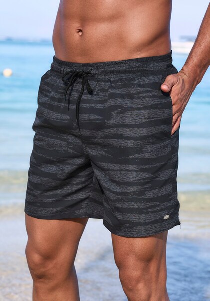Bild von KangaROOS Badeshorts, mit Melange-Effekt