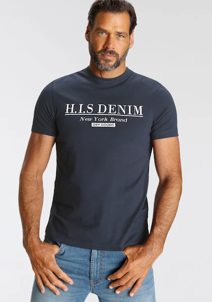 Bild von H.I.S T-Shirt, schmale Passform, bedrucktes Design, Rundhalsausschnitt