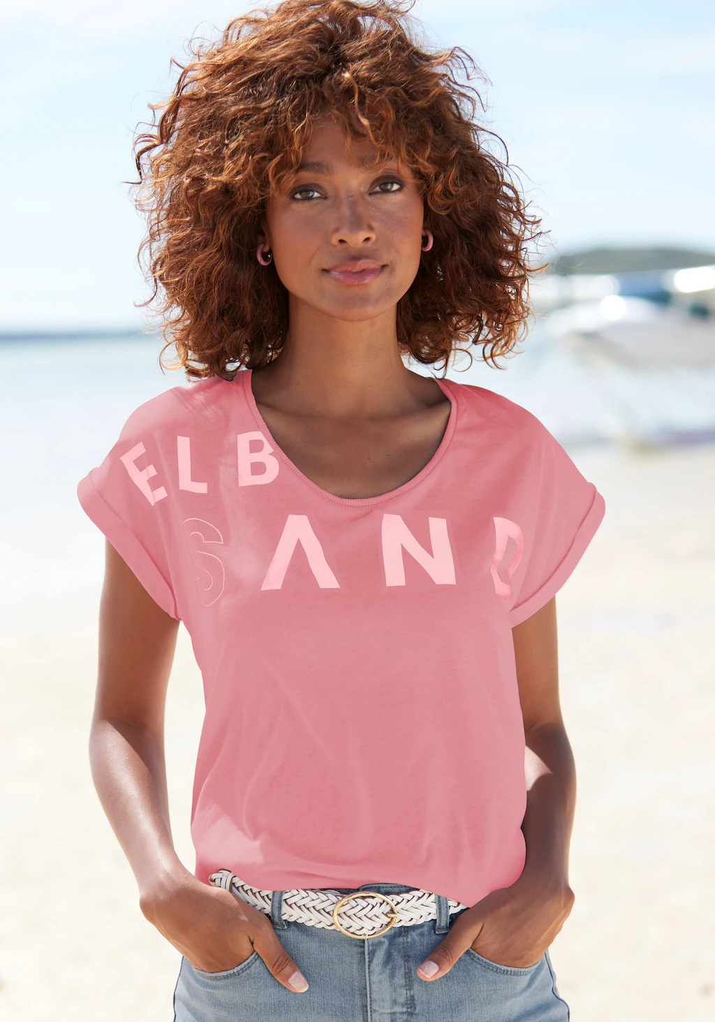 Bild von Elbsand T-Shirt, aus weichem Jersey, Kurzarmshirt, sportlich und bequem