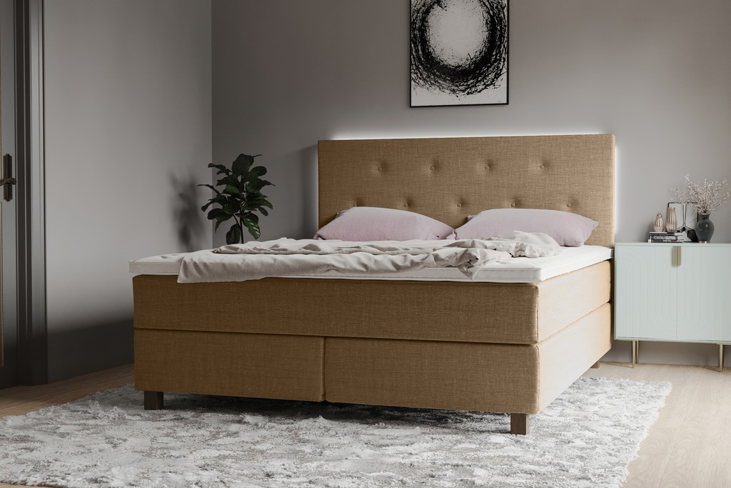 Bild von INOSIGN Boxspringbett "Alenika", mit LED - Beleuchtung, mit Taschen-Federkernmatratze