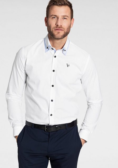 Bild von Bruno Banani Langarmhemd »Button-down-Kragen, das perfekte Hemd für viele Anlässe«
