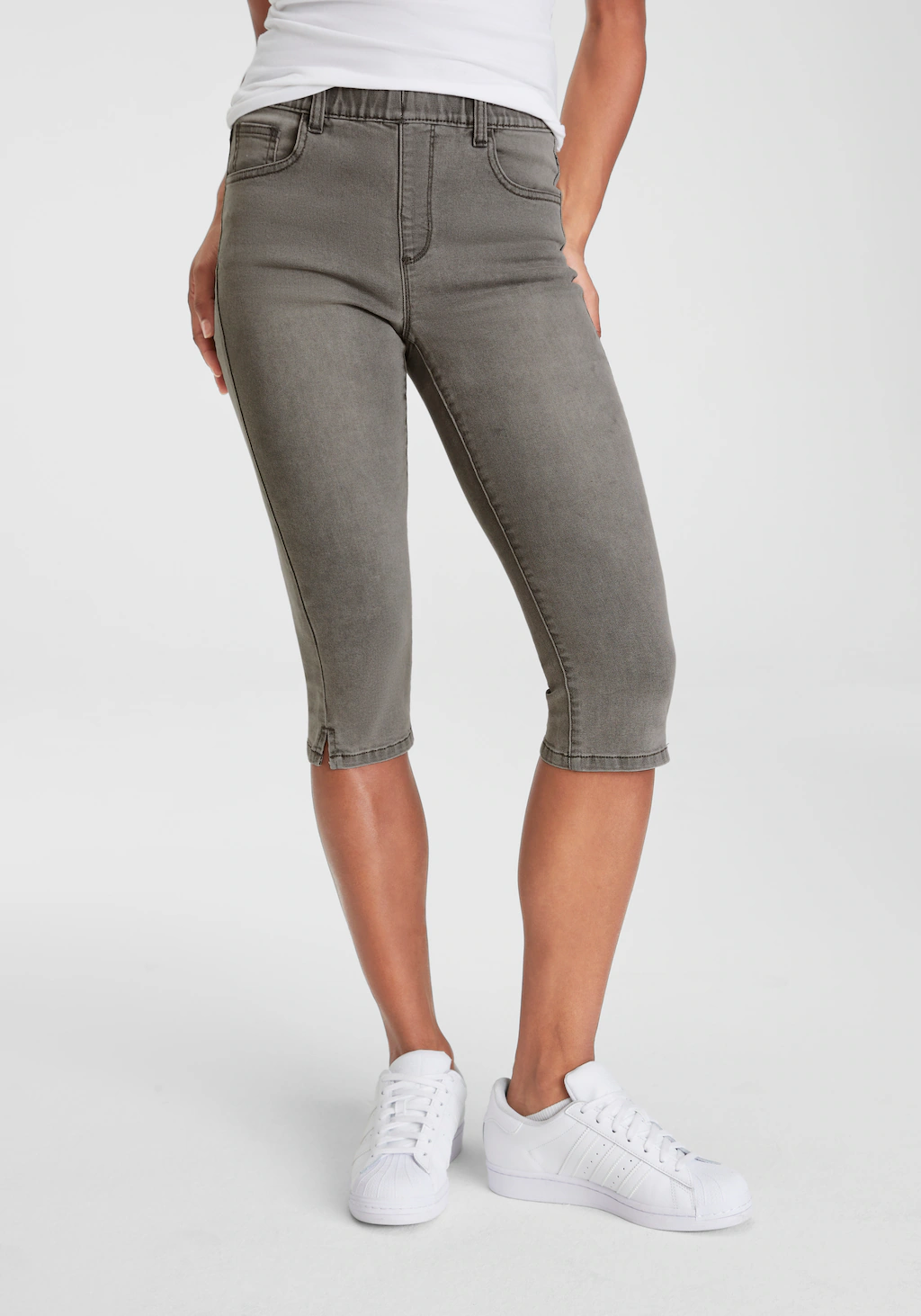 Bild von Arizona Caprijeans "Ultra-Stretch", extra-eng geschnittene Beinform, hoher Bund, in Capri-Länge