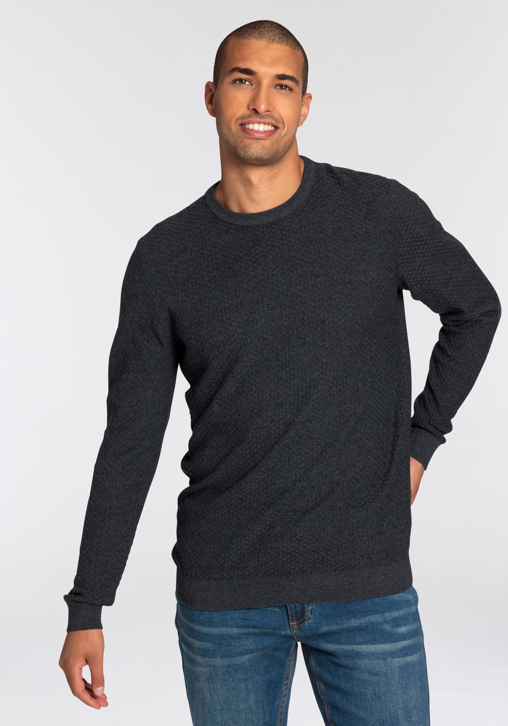 Bild von Bruno Banani Strickpullover, mit spezieller Strickoptik