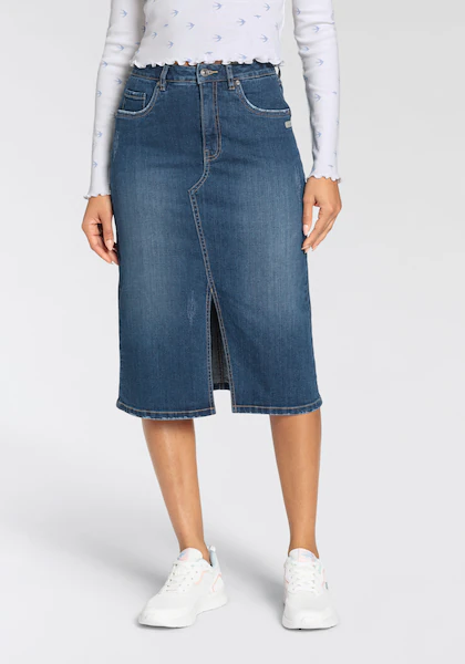 Bild von KangaROOS Jeansrock, in Midilänge mit Schlitz