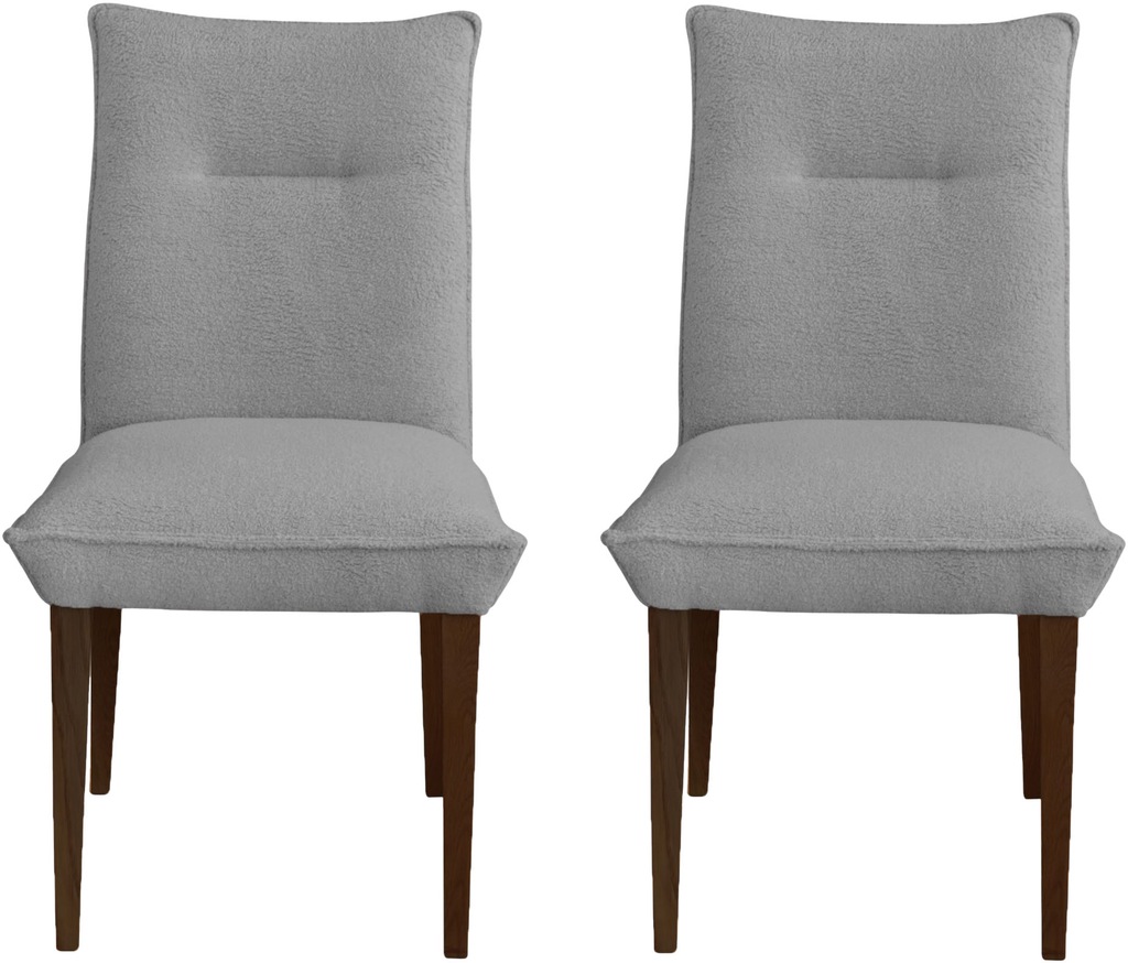 Bild von Home affaire 4-Fußstuhl "Atena", (Set), 2 St., Luxus-Microfaser Teddyoptik, Gestell aus Massivholz Buche, Bezug Teddyoptik