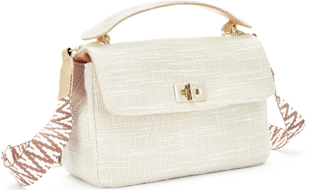 Bild von Vivance Umhängetasche, mit gemustertem Riemen, Handtasche, Schultertasche, Tragetasche VEGAN