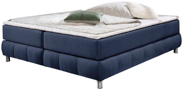 Bild von andas Boxspringbett "Salo", Ohne Kopfteil, inkl. Topper, auch in Überlänge 220 cm