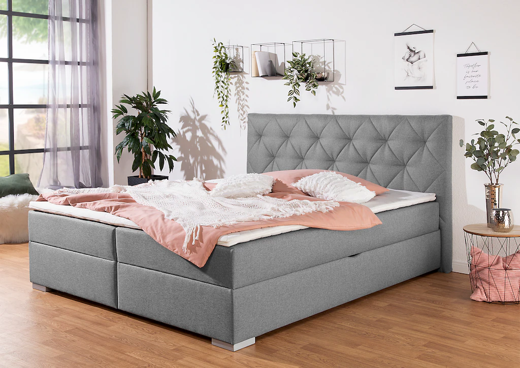 Bild von INOSIGN Boxbett Tynan, wahlweise mit Bettkasten und in versch. Härtegraden lieferbar
