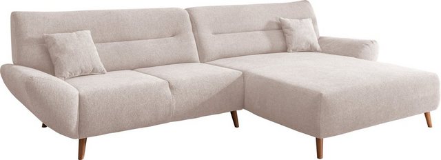 Bild von INOSIGN Ecksofa "Drago L-Form", frei im Raum stellbar, inkl. 2 Zierkissen