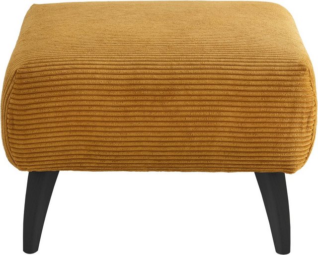 Bild von INOSIGN Polsterhocker "Colori", Holzfußfarbe wählbar, verschiedene Stoffe, hochwertige Stoffqualität