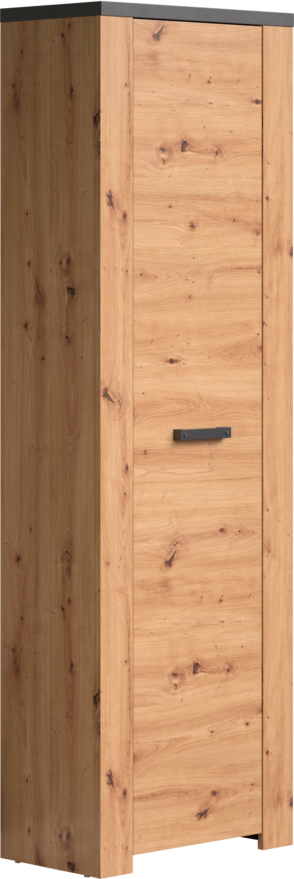 Bild von Home affaire Hochschrank "Ambres", (1 St.), matte Echtholzoptik, ca. 62 cm breit, ausziehbare Kleiderstange