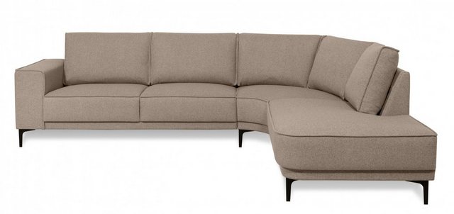 Bild von Places of Style Ecksofa "Casina", mit abgerundeter Ottomane, in einem weichen Chenille-Stoff