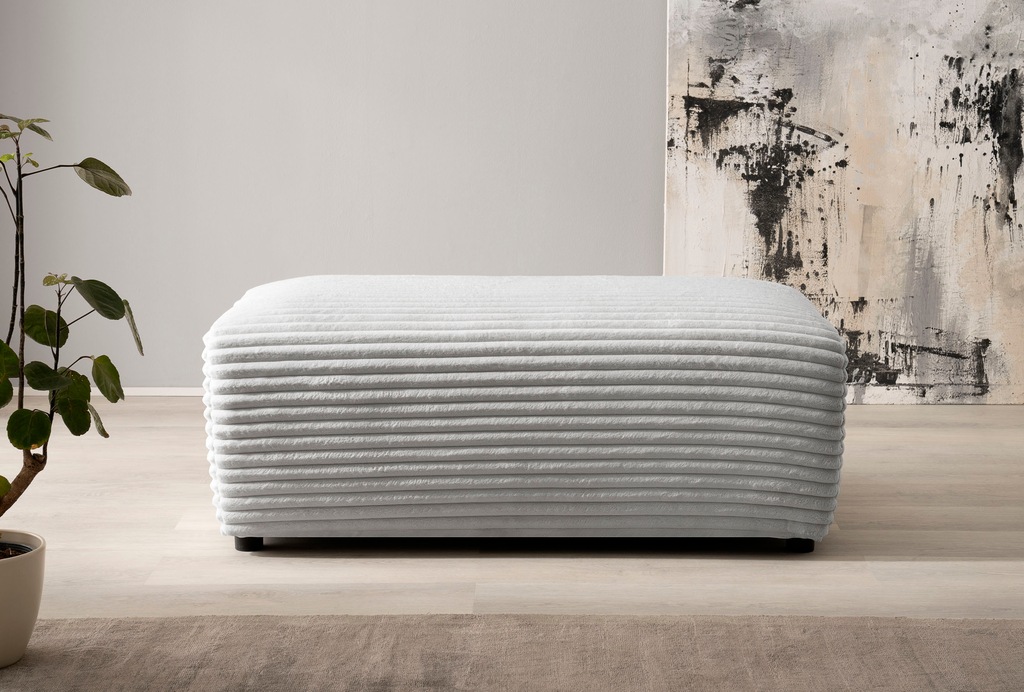 Bild von andas Hocker "BAKELS", passende Ergänzung zum Ecksofa BAKELS, in 3 Farben lieferbar