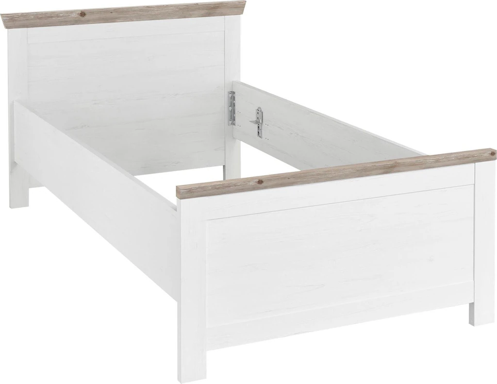 Bild von Home affaire Bett »Florenz Doppelbett Landhausstil Bettgestell (100,140 oder 180/200cm)«, aus FSC®-zertifiziertem Holzwerkstoff, in 3 Breiten