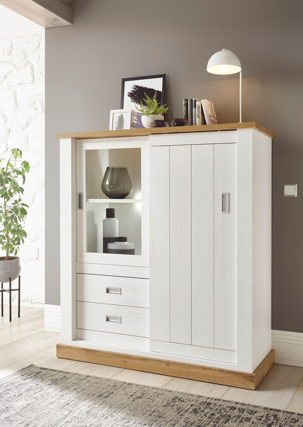 Bild von Home affaire Highboard "ORLANDO", Höhe ca. 140 cm