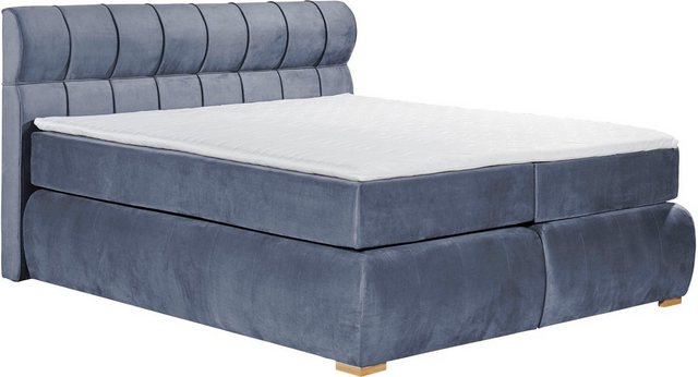 Bild von Places of Style Boxspringbett "Felicia", in H4, inkl. Topper und Bettkasten