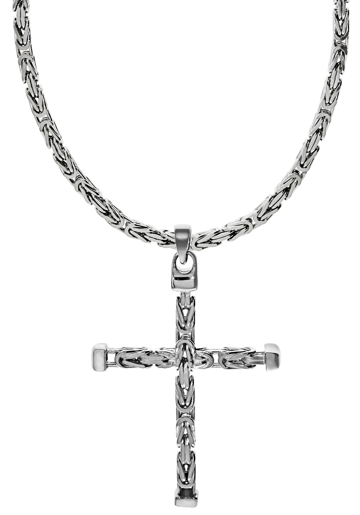 Bild von Firetti Kette mit Anhänger »Schmuck Geschenk Silber 925 Halsschmuck Halskette 4-kant Königskette«, Made in Germany