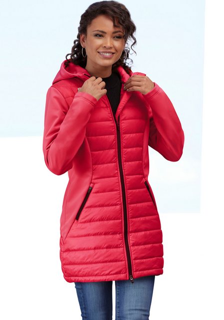 Bild von Vivance active Steppjacke, mit Kapuze, mit Ärmeln und Einsätzen aus Softshell-Material