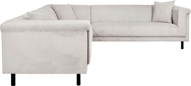 Bild von INOSIGN Ecksofa "AGNIA L-Form B/T/H: 244/244/71 cm", incl. Zierkissen, gleichschenklig, auch in Cord