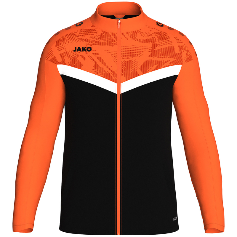 Bild von JAKO Iconic Polyesterjacke Kinder 807 - schwarz/neonorange 140
