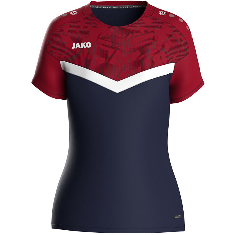 Bild von JAKO Iconic T-Shirt Damen 901 - marine/chili rot 44