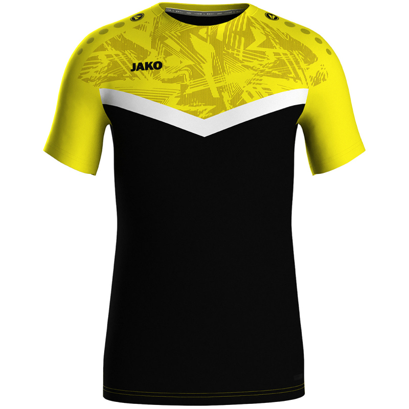 Bild von JAKO Unisex Kinder Iconic T-Shirt, Schwarz/Soft Yellow, 128 EU