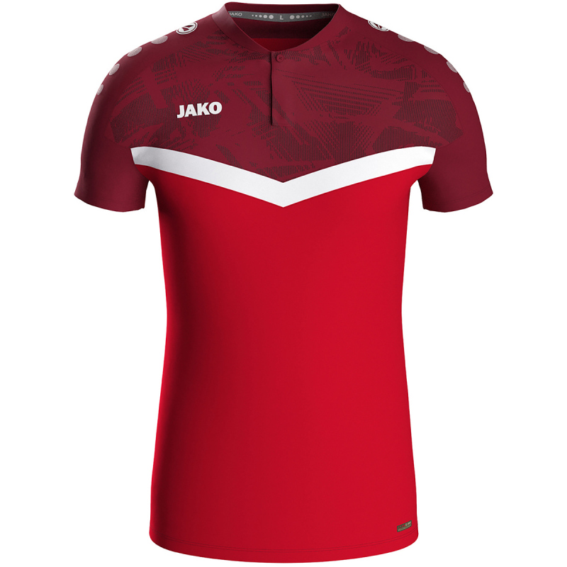 Bild von JAKO Iconic Poloshirt 103 - rot/weinrot XXL
